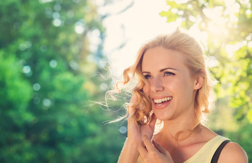 Woman outdoor headshot