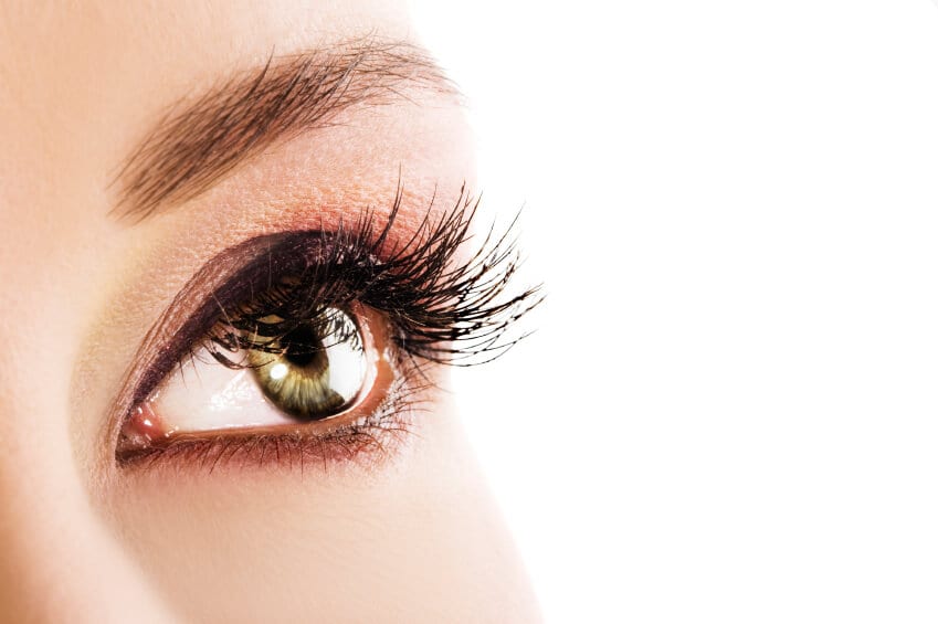 Woman's eye closeup
